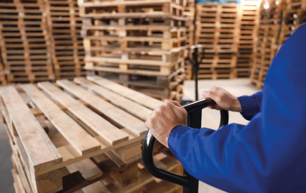 Auditoria de inspeção e contagem de paletes